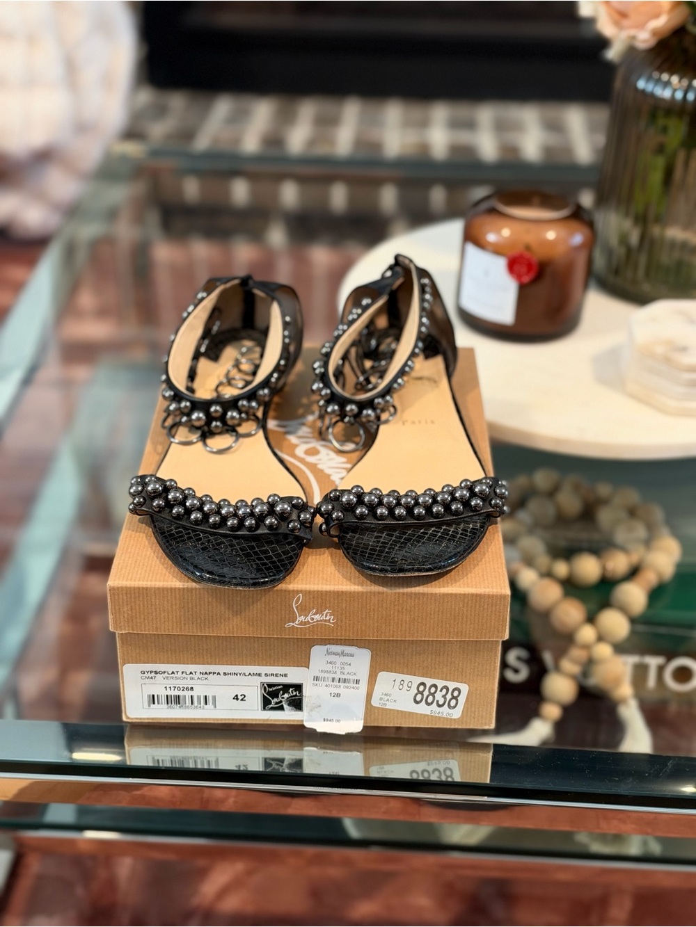 Christian Louboutin Gypsoflat Black sz 42